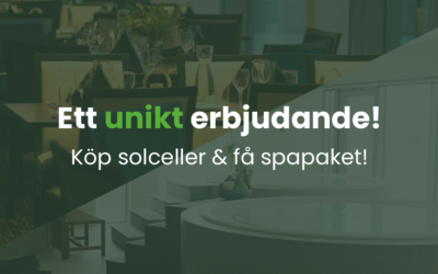 Ett unikt erbjudande – köp solceller och få spapaket!